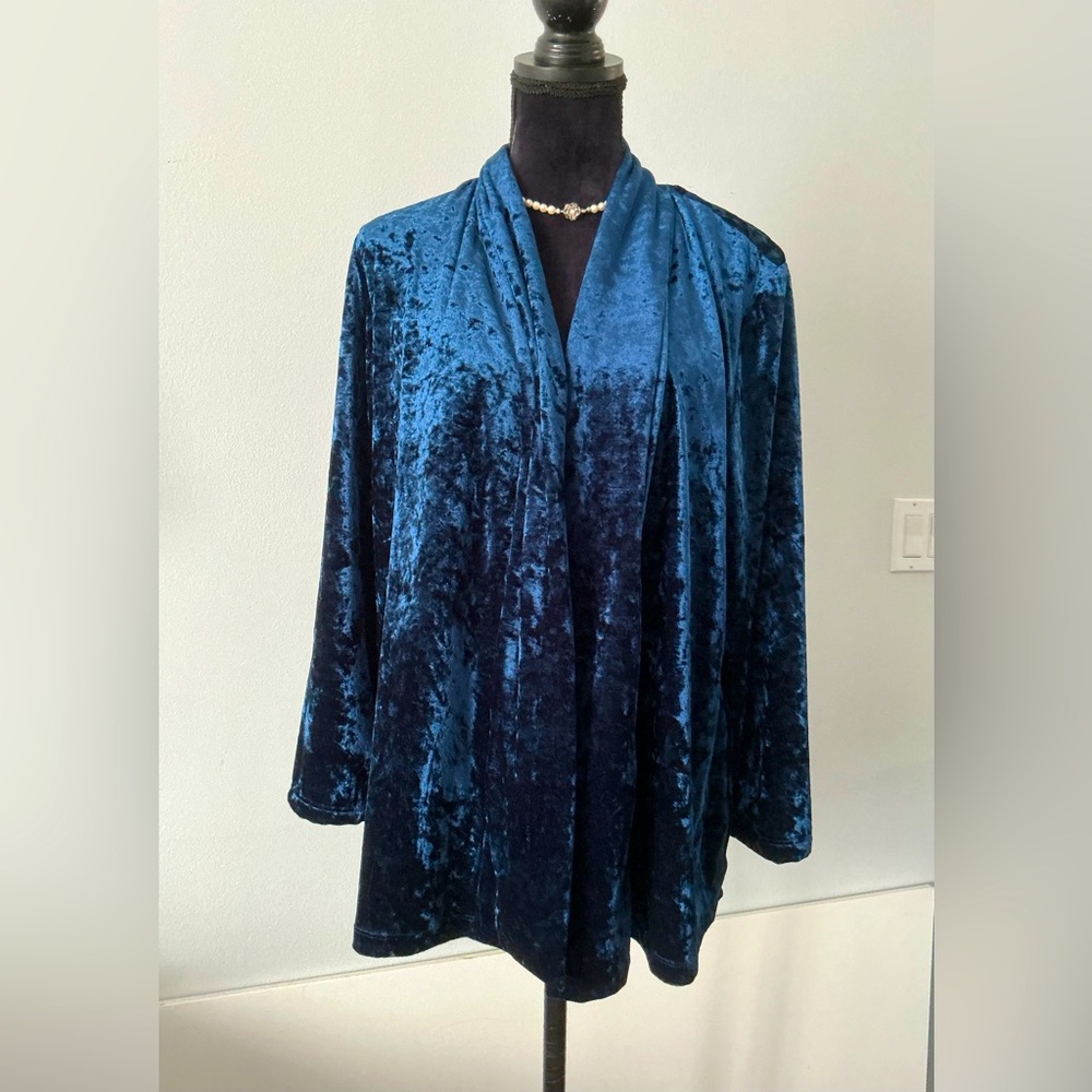 Elegant dressy velvet jacket 💙💙💙